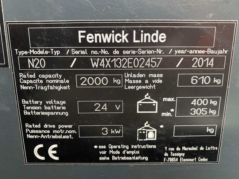 Linde N20 2 ton Elektrische Orderpicker Meerijder Palletwagen - Transpalette: photos 3 Linde N20 2 ton Elektrische Orderpicker Meerijder Palletwagen - Transpalette: photos 3