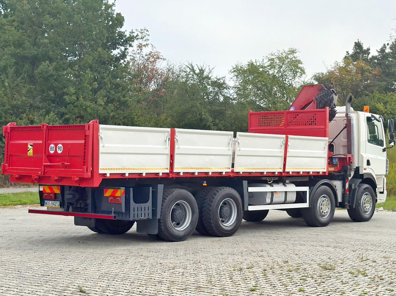 Camion grue DAF CF 85.380 * HMF 2823 K6 (B3) + FUNK * 8x4 * TOP: photos 7