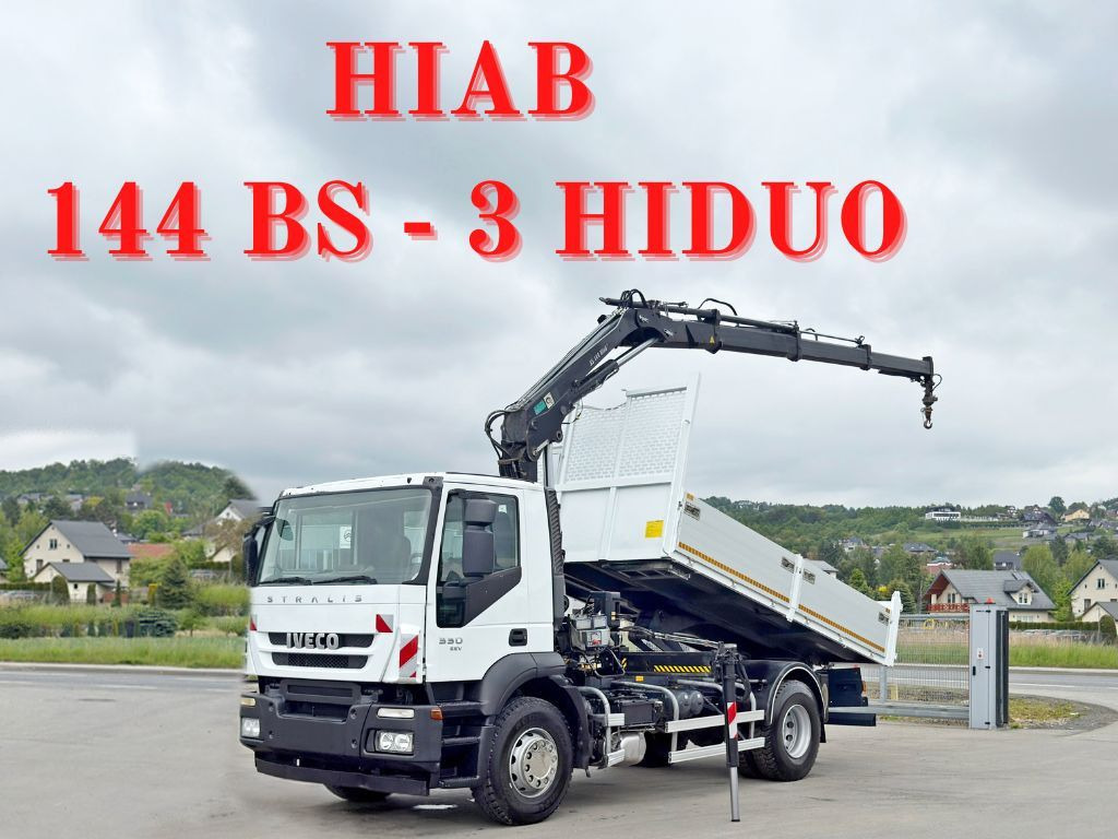 Iveco STRALIS 330 *HIAB 144 BS-3 HIDUO* TOPZUSTAND - Camion benne, Camion grue: photos 1 Iveco STRALIS 330 *HIAB 144 BS-3 HIDUO* TOPZUSTAND - Camion benne, Camion grue: photos 1