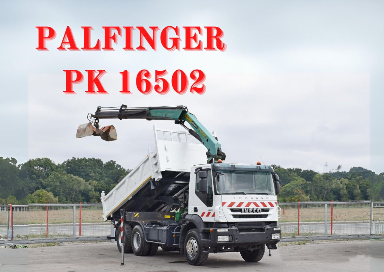 Iveco TRAKKER 360 * Kipper 5,20m* PK 16502 / FUNK*6x4 - Camion benne, Camion grue: photos 1 Iveco TRAKKER 360 * Kipper 5,20m* PK 16502 / FUNK*6x4 - Camion benne, Camion grue: photos 1