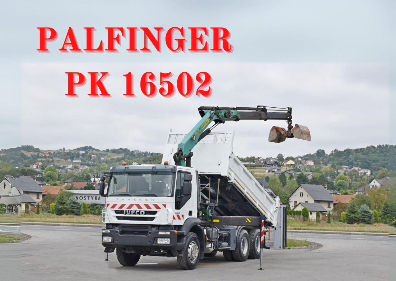 Iveco TRAKKER 360 * Kipper 5,20m* PK 16502 / FUNK*6x4 - Camion grue: photos 1 Iveco TRAKKER 360 * Kipper 5,20m* PK 16502 / FUNK*6x4 - Camion grue: photos 1