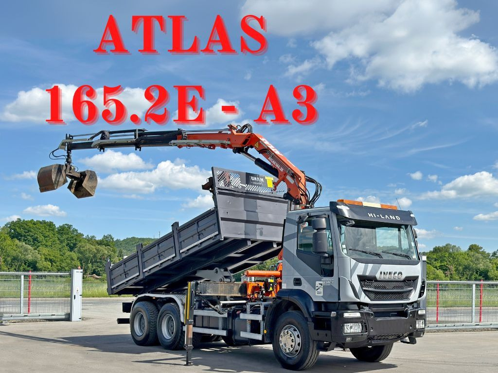 Iveco TRAKKER 410*Kipper 5,20m*ATLAS 165.2E * FUNK/6x4 Iveco TRAKKER 410*Kipper 5,20m*ATLAS 165.2E * FUNK/6x4 - Camion benne, Camion grue: photos 1 Iveco TRAKKER 410*Kipper 5,20m*ATLAS 165.2E * FUNK/6x4 Iveco TRAKKER 410*Kipper 5,20m*ATLAS 165.2E * FUNK/6x4 - Camion benne, Camion grue: photos 1