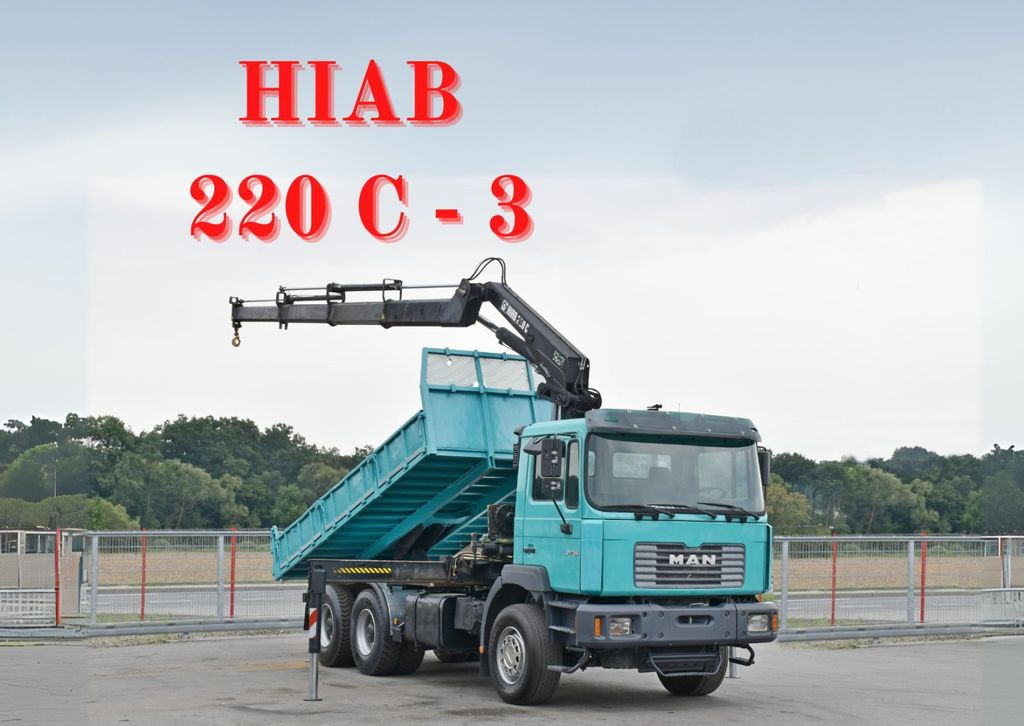 MAN 27-314 * HIAB 220 C - 3 + FUNK * 6x4 - Camion grue, Camion benne: photos 1 MAN 27-314 * HIAB 220 C - 3 + FUNK * 6x4 - Camion grue, Camion benne: photos 1
