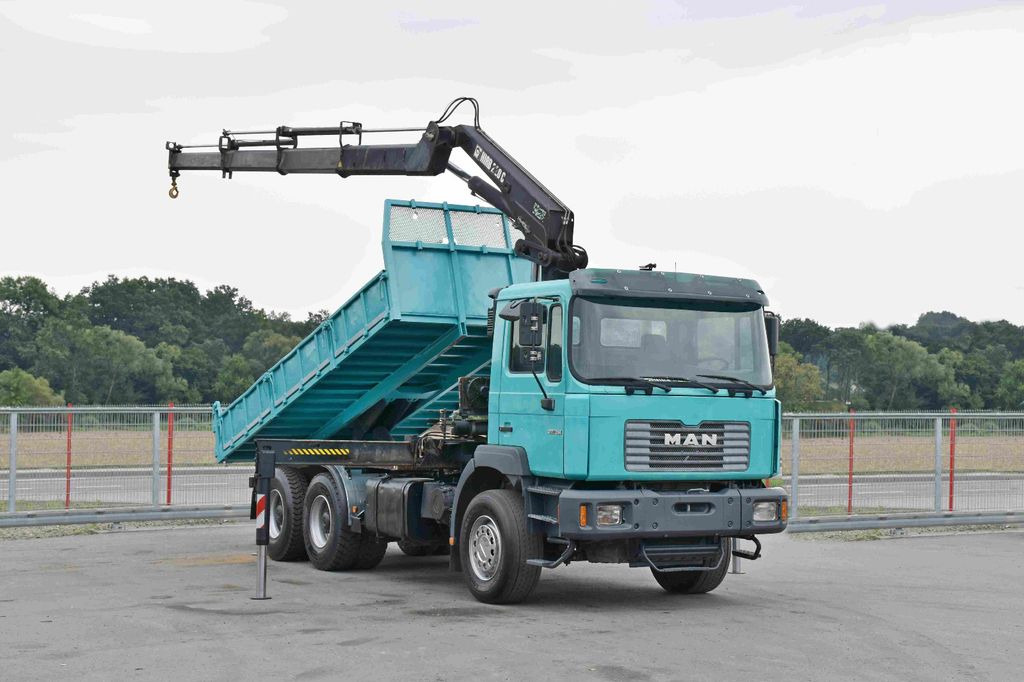 MAN 27-314 * HIAB 220 C - 3 + FUNK * 6x4 - Camion benne, Camion grue: photos 2 MAN 27-314 * HIAB 220 C - 3 + FUNK * 6x4 - Camion benne, Camion grue: photos 2
