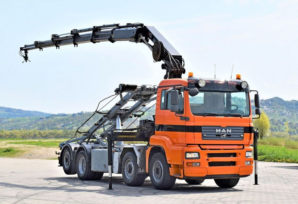 MAN TGA 35.480 Abrollkipper*KRAN /FUNK - Camion grue, Camion - système de câble: photos 2 MAN TGA 35.480 Abrollkipper*KRAN /FUNK - Camion grue, Camion - système de câble: photos 2