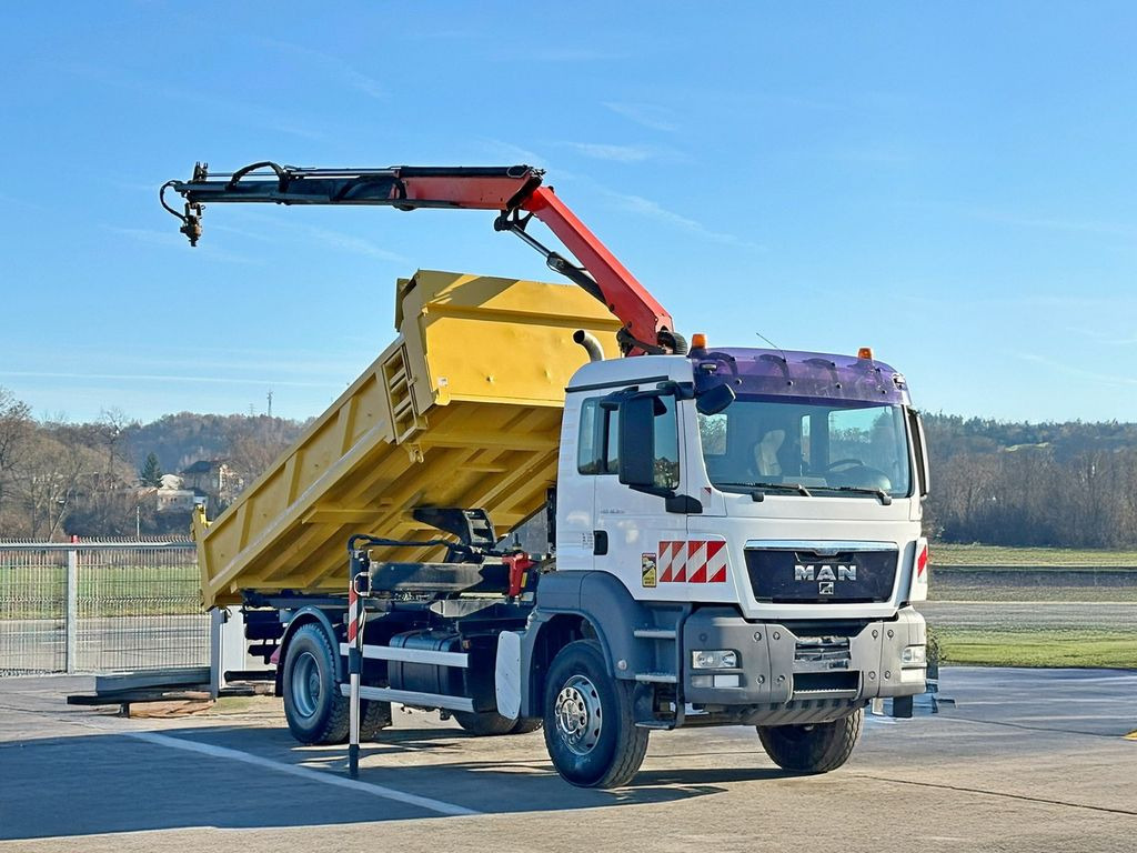 MAN TGS 18.320 * PK 12002 - EH A + FUNK * TOPZUSTAND - Camion grue, Camion benne: photos 2 MAN TGS 18.320 * PK 12002 - EH A + FUNK * TOPZUSTAND - Camion grue, Camion benne: photos 2