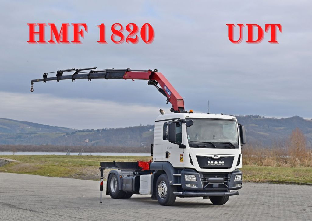 MAN TGS 18.500 Sattelzugmaschine + KRAN /FUNK MAN TGS 18.500 Sattelzugmaschine + KRAN /FUNK - Camion grue: photos 1 MAN TGS 18.500 Sattelzugmaschine + KRAN /FUNK MAN TGS 18.500 Sattelzugmaschine + KRAN /FUNK - Camion grue: photos 1
