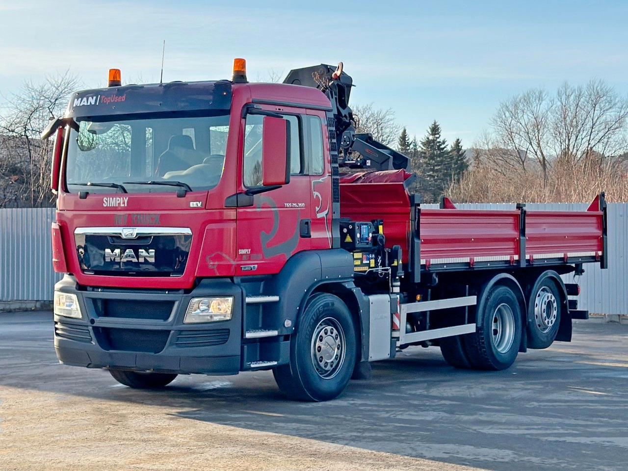 MAN TGS 26.360 Kipper 5,15m*HMF 1420 K2 + FUNK/6x2 - Camion grue: photos 4 MAN TGS 26.360 Kipper 5,15m*HMF 1420 K2 + FUNK/6x2 - Camion grue: photos 4