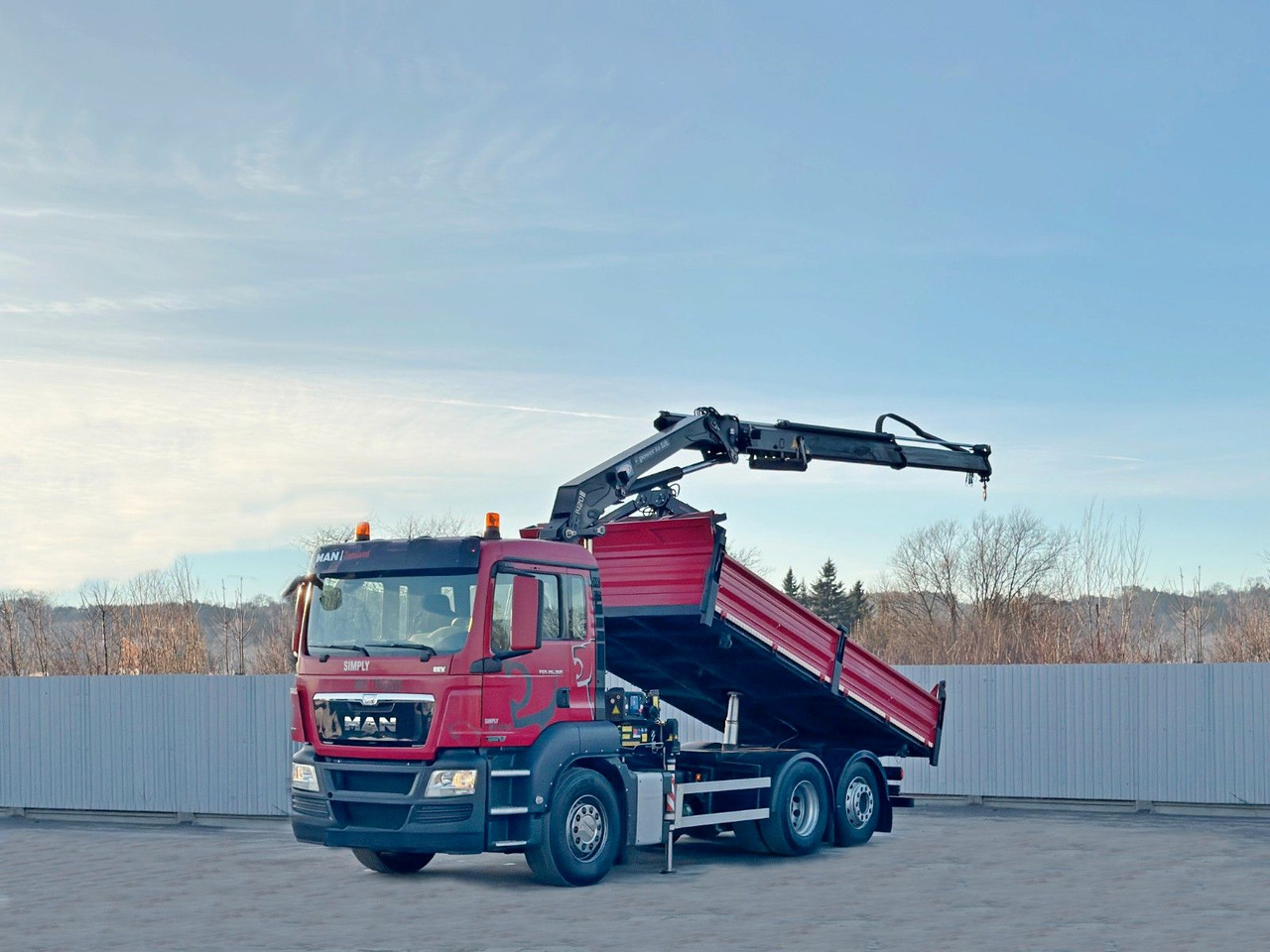 MAN TGS 26.360 Kipper 5,15m*HMF 1420 K2 + FUNK/6x2 - Camion grue: photos 2 MAN TGS 26.360 Kipper 5,15m*HMF 1420 K2 + FUNK/6x2 - Camion grue: photos 2