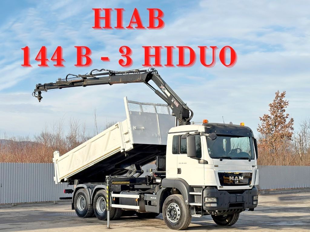 MAN TGS 26.400 * HIAB 144 B - 3 HIDUO + FUNK * 6x4 - Camion grue: photos 1 MAN TGS 26.400 * HIAB 144 B - 3 HIDUO + FUNK * 6x4 - Camion grue: photos 1