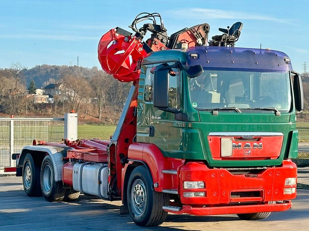 MAN TGS 26.480 * Abrollkipper * JONSERED 1620 Z! - Camion ampliroll, Camion grue: photos 4 MAN TGS 26.480 * Abrollkipper * JONSERED 1620 Z! - Camion ampliroll, Camion grue: photos 4