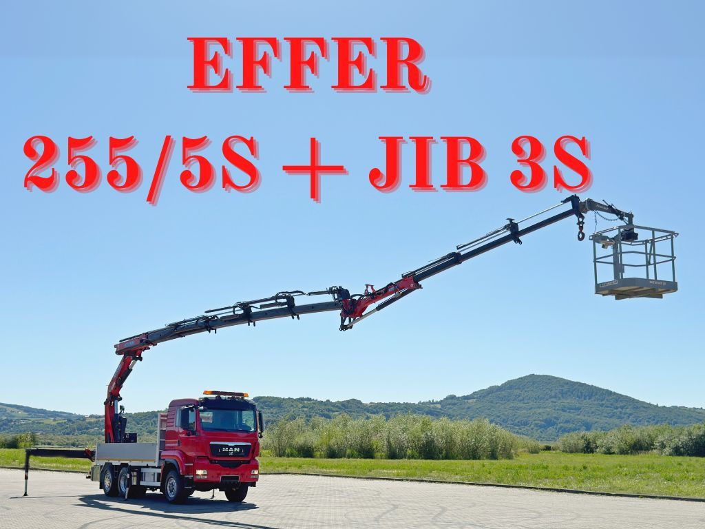 MAN TGS 28.480 * EFFER 255/5S + JIB 3S + FUNK * TOP - Camion grue: photos 1 MAN TGS 28.480 * EFFER 255/5S + JIB 3S + FUNK * TOP - Camion grue: photos 1
