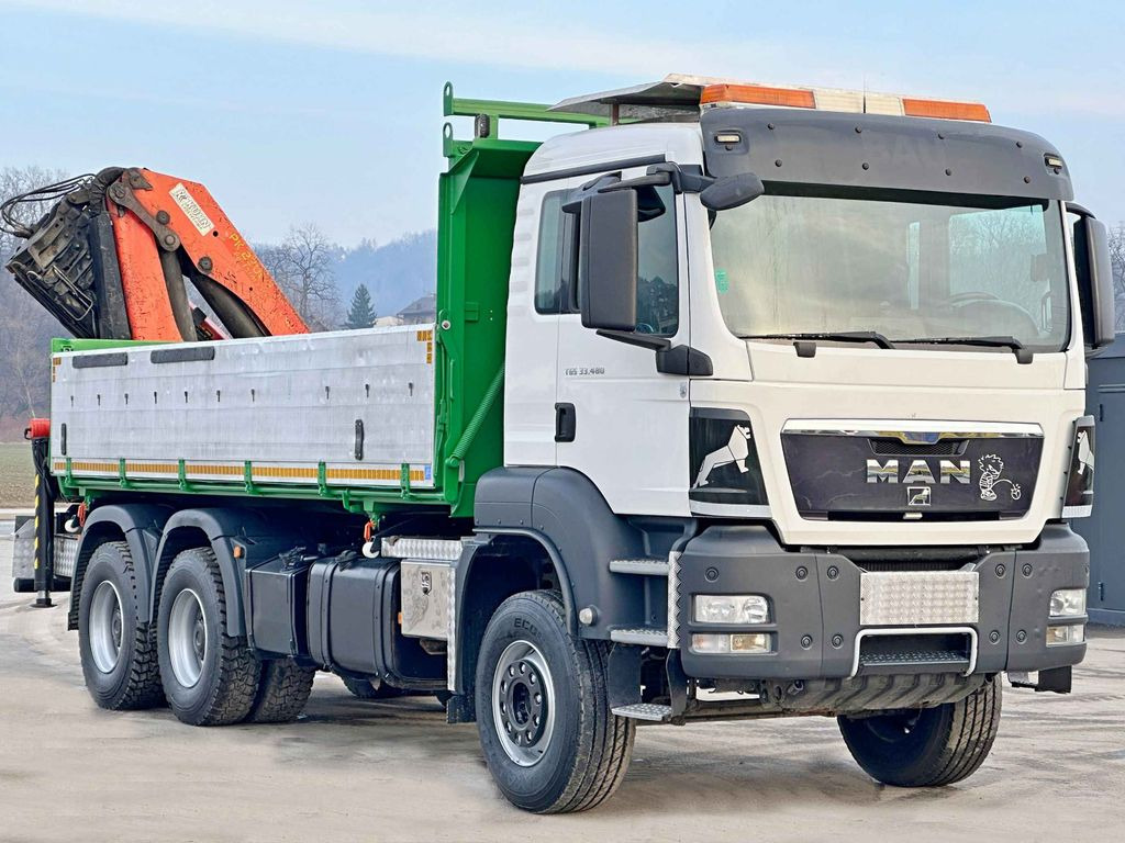 MAN TGS 33.480*KIPPER 5,70m * PK 23002 + FUNK * 6x4 - Camion benne, Camion grue: photos 4 MAN TGS 33.480*KIPPER 5,70m * PK 23002 + FUNK * 6x4 - Camion benne, Camion grue: photos 4