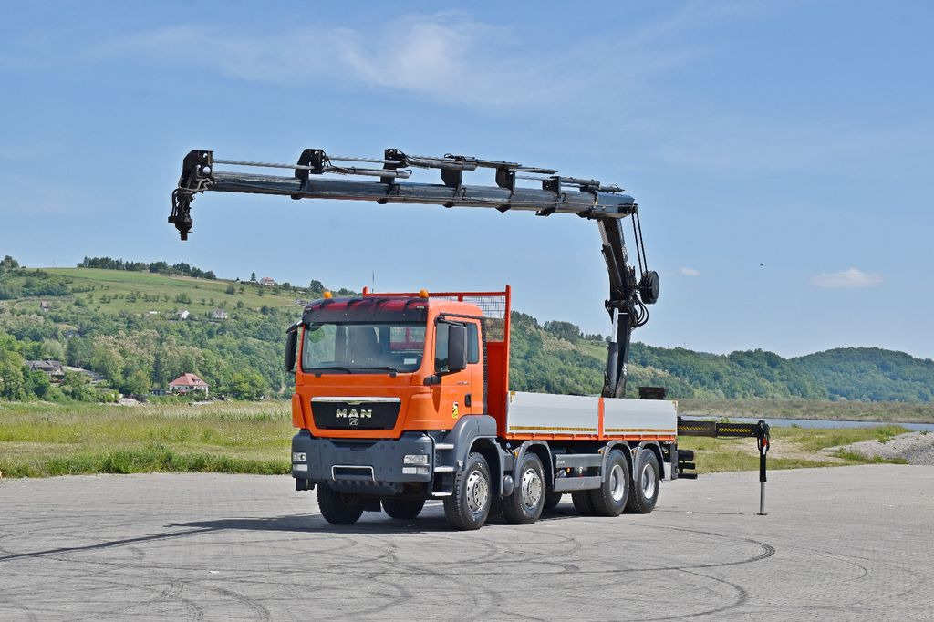 MAN TGS 35.440 * HIAB 211 E-6 HIDUO +FUNK / 8x4 - Camion grue, Camion plateau: photos 2 MAN TGS 35.440 * HIAB 211 E-6 HIDUO +FUNK / 8x4 - Camion grue, Camion plateau: photos 2