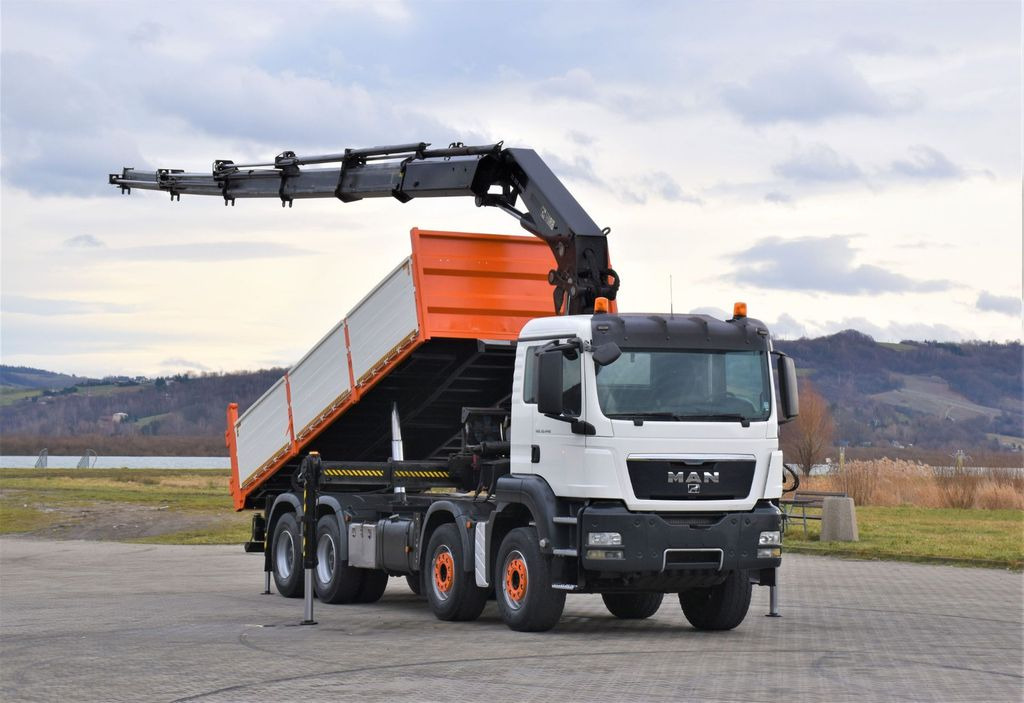 MAN TGS 35.440 * HIAB 322 EP-5HIPRO+FUNK / 8x4! - Camion grue, Camion benne: photos 2 MAN TGS 35.440 * HIAB 322 EP-5HIPRO+FUNK / 8x4! - Camion grue, Camion benne: photos 2