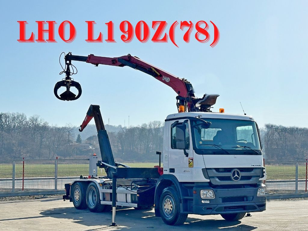 Mercedes-Benz ACTROS 2544 * ABROLLKIPPER * LHO L190Z(78) * TOP - Camion ampliroll, Camion grue: photos 1 Mercedes-Benz ACTROS 2544 * ABROLLKIPPER * LHO L190Z(78) * TOP - Camion ampliroll, Camion grue: photos 1