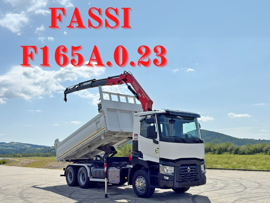 Renault C 430 * FASSI F165A.0.23 + FUNK * 6x4 - Camion grue: photos 1 Renault C 430 * FASSI F165A.0.23 + FUNK * 6x4 - Camion grue: photos 1