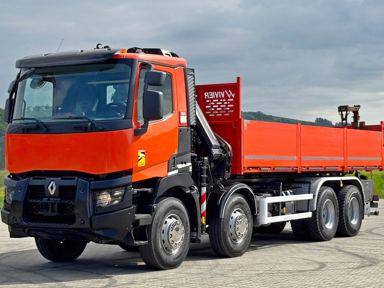 Renault C 430 *KIPPER 6,80m* HIAB X-HIDUO 188 ES-4 * 8x4 - Camion benne, Camion grue: photos 4 Renault C 430 *KIPPER 6,80m* HIAB X-HIDUO 188 ES-4 * 8x4 - Camion benne, Camion grue: photos 4