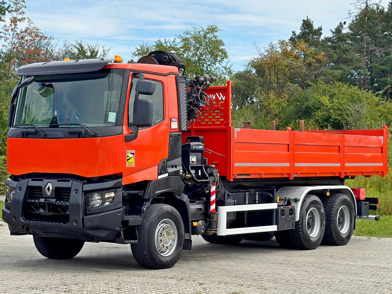 Renault K 380 * HIAB 144 BS - 3 HIDUO + FUNK * 6x4 * TOP - Camion grue: photos 3 Renault K 380 * HIAB 144 BS - 3 HIDUO + FUNK * 6x4 * TOP - Camion grue: photos 3