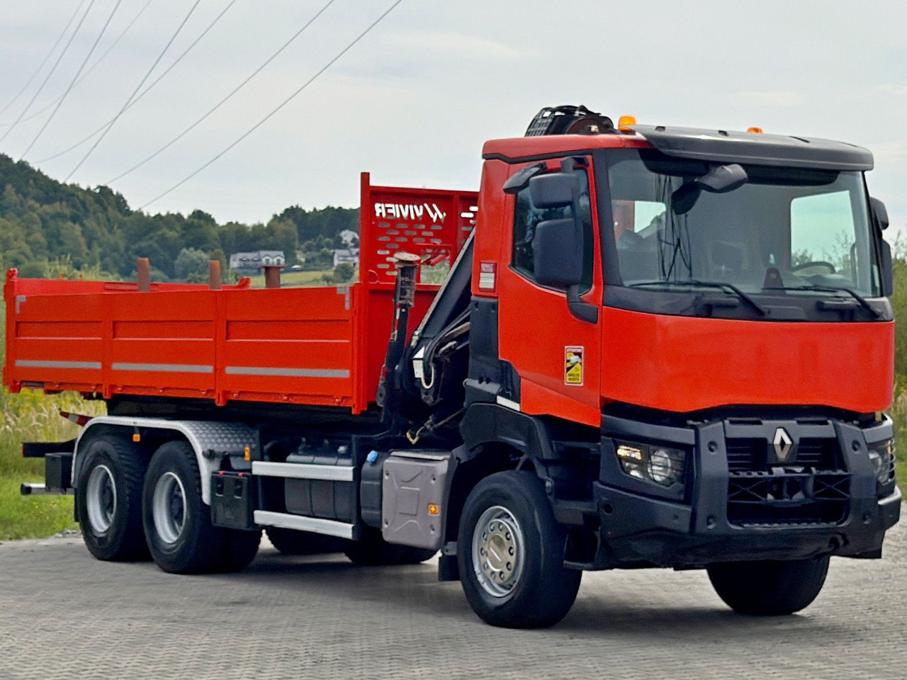 Renault K 380 * HIAB 144 BS - 3 HIDUO + FUNK * 6x4 * TOP - Camion grue: photos 4 Renault K 380 * HIAB 144 BS - 3 HIDUO + FUNK * 6x4 * TOP - Camion grue: photos 4