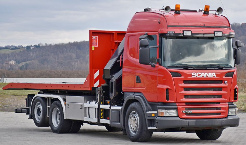 Scania G 400 * Abschleppwagen 6,40m* KRAN + FUNK * TOP - Camion ampliroll, Camion grue: photos 3 Scania G 400 * Abschleppwagen 6,40m* KRAN + FUNK * TOP - Camion ampliroll, Camion grue: photos 3