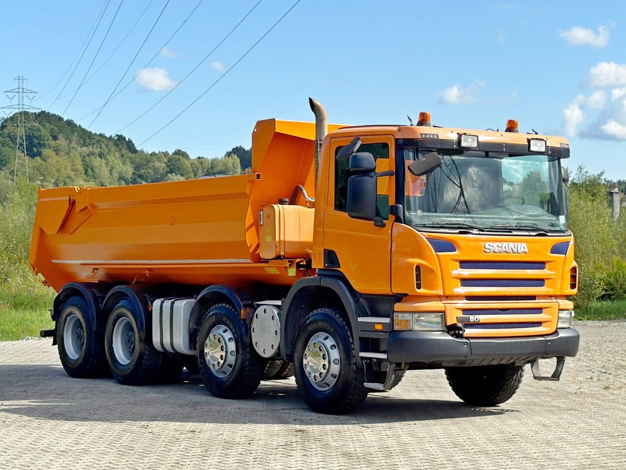 Scania P 380 Kipper * 8x4 * TOPZUSTAND - Camion benne: photos 1 Scania P 380 Kipper * 8x4 * TOPZUSTAND - Camion benne: photos 1
