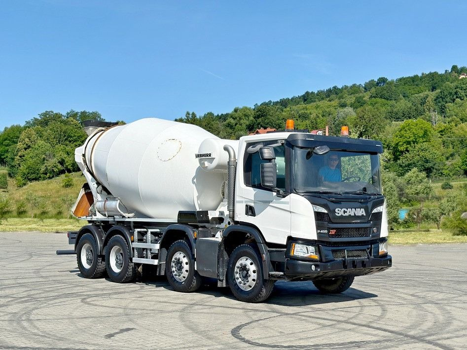 Scania P 450 * Betonmischer * 8x4 * TOPZUSTAND - Camion malaxeur: photos 2 Scania P 450 * Betonmischer * 8x4 * TOPZUSTAND - Camion malaxeur: photos 2