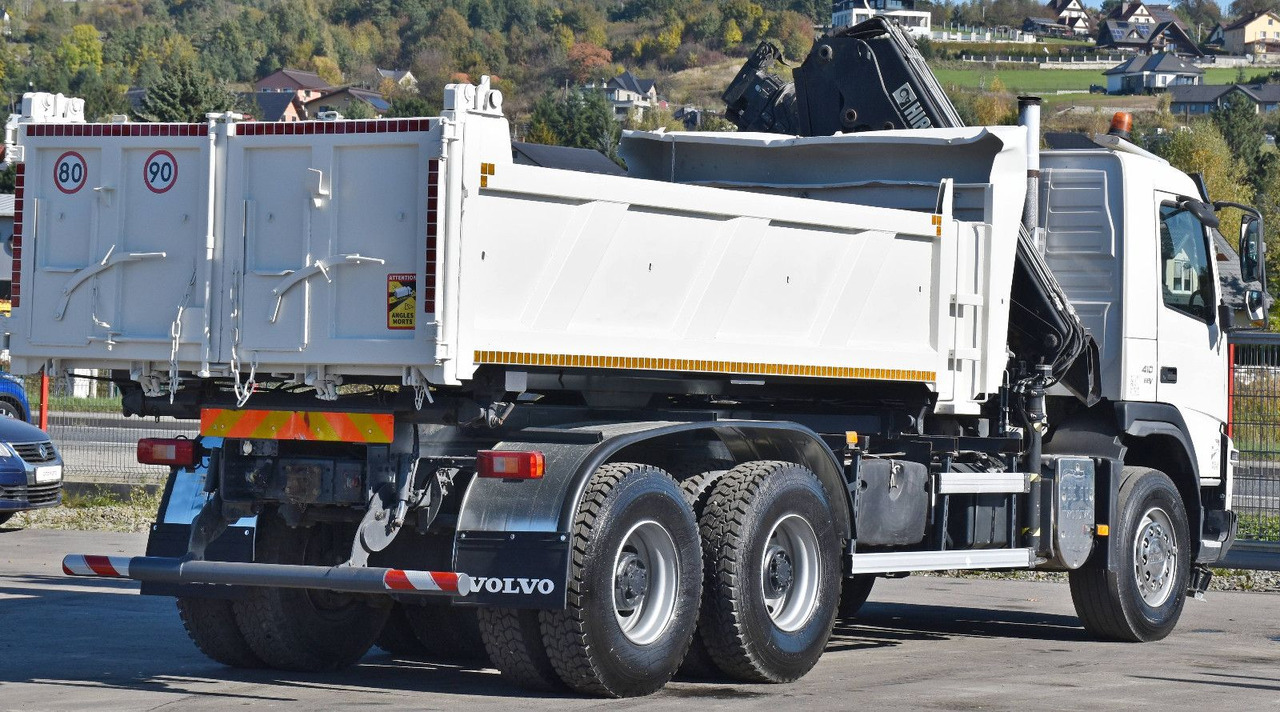 Camion benne Volvo FMX 410 Kipper 5,20m*HIAB 122 D-4 HIDUO/FUNK*6x4: photos 7