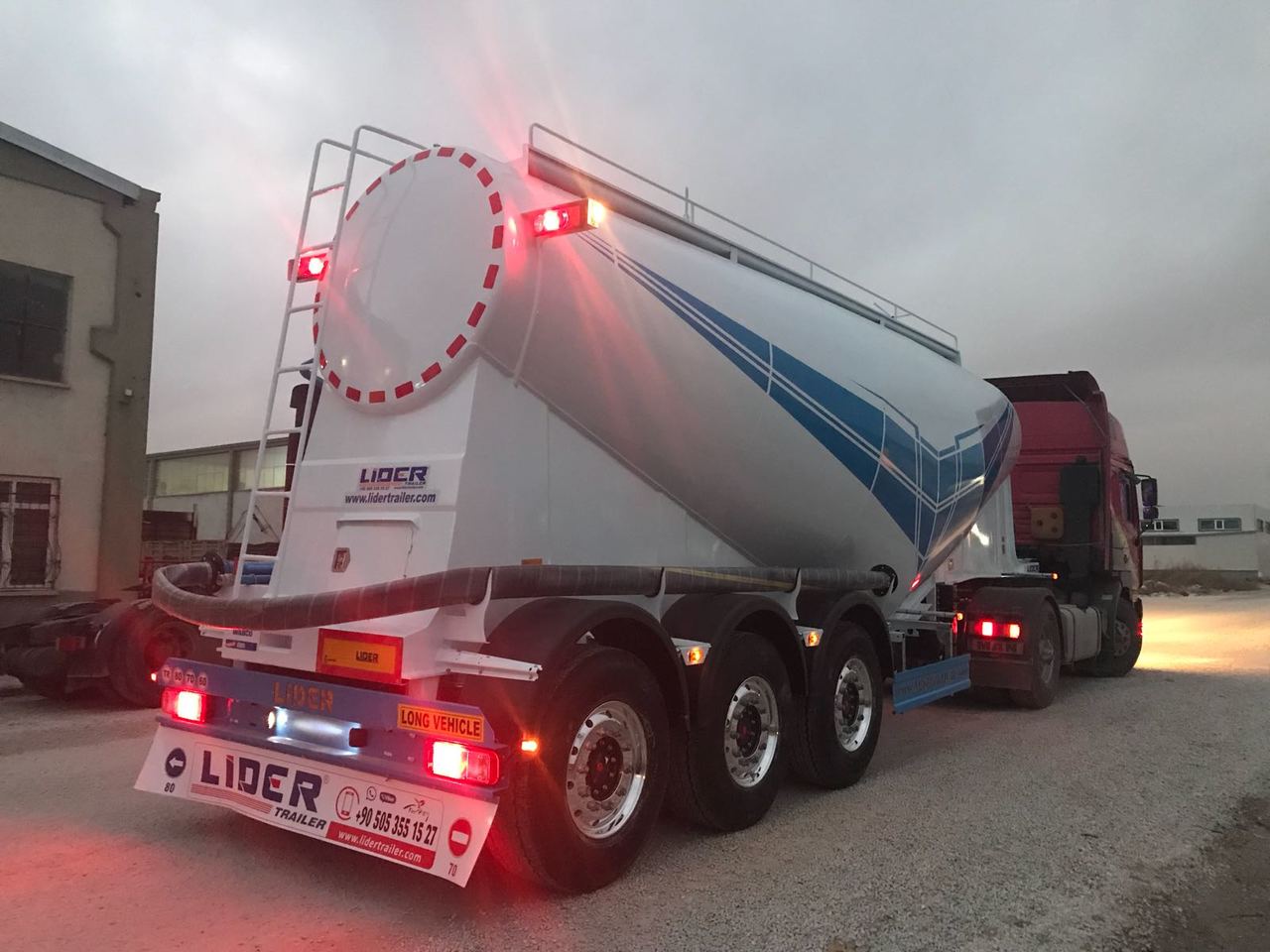 Semi-remorque citerne pour transport de ciment neuf LIDER 2024 MODEL NEW CEMENT TANKER: photos 7