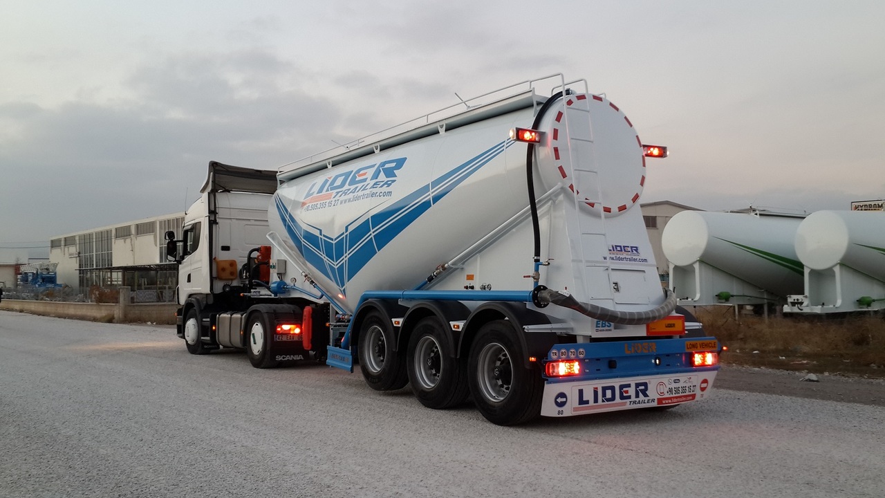 Semi-remorque citerne pour transport de ciment neuf LIDER 2024 MODEL NEW CEMENT TANKER: photos 12