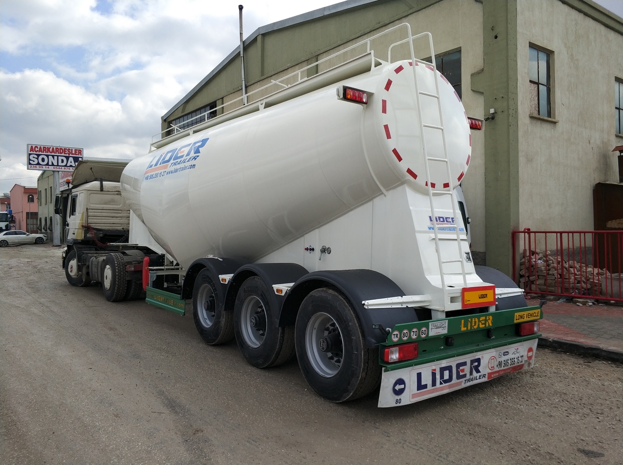 Semi-remorque citerne pour transport de ciment neuf LIDER 2025  MODEL NEW CEMENT TANKER: photos 14