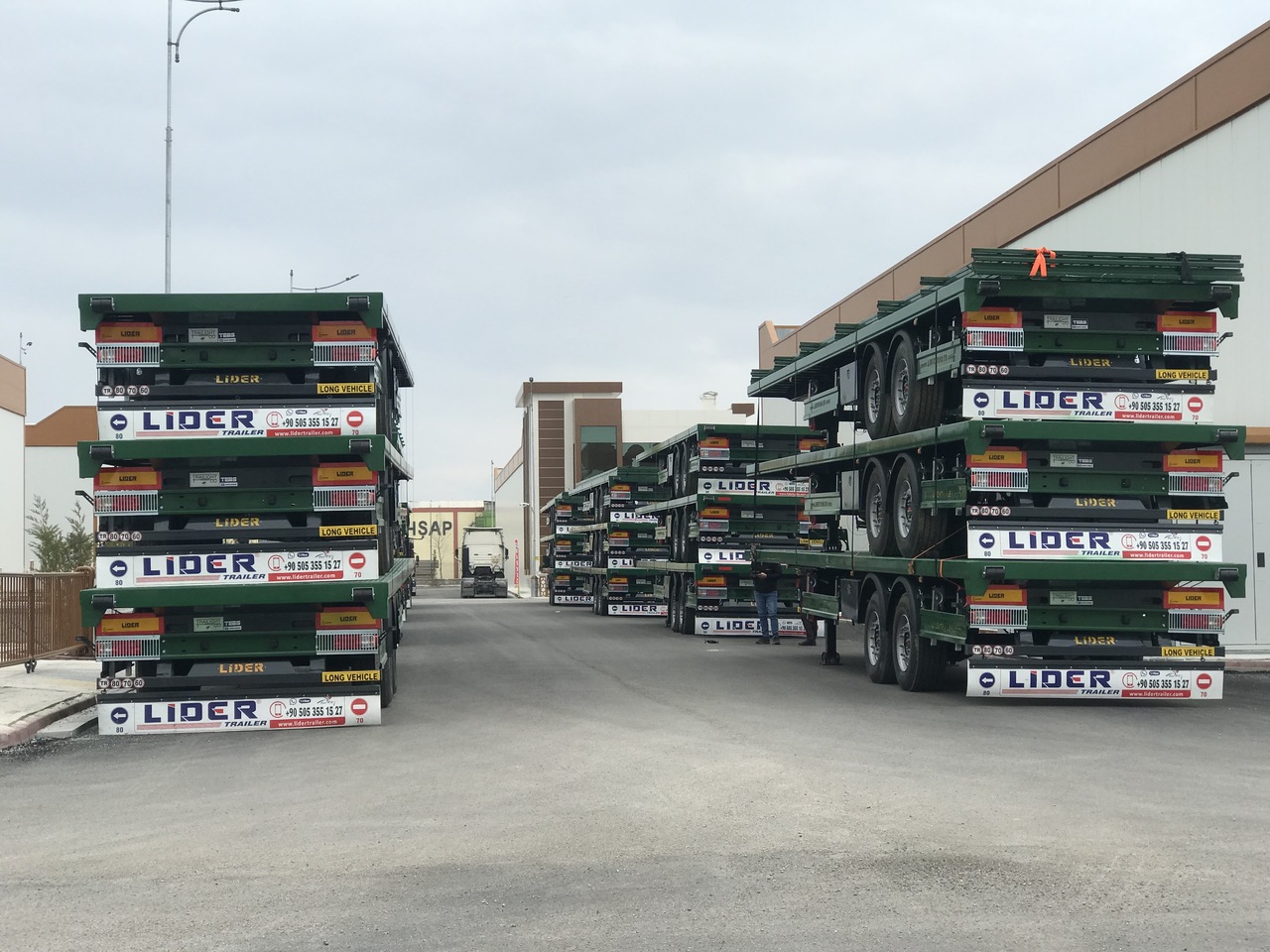 Semi-remorque porte-conteneur/ Caisse mobile neuf LIDER 2025 MODEL NEW DIRECTLY FROM MANUFACTURER FACTORY AVAILABLE READ: photos 8