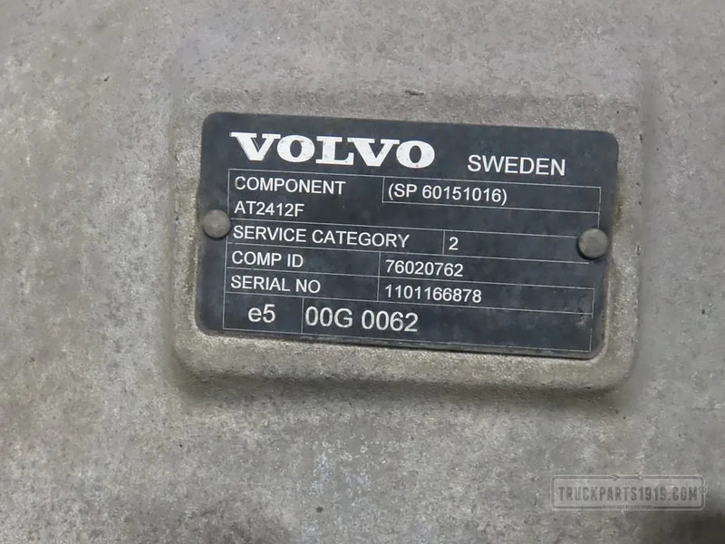 Volvo 60151016 Versnellingsbak AT2412F Volvo - Boîte de vitesse pour Camion: photos 3 Volvo 60151016 Versnellingsbak AT2412F Volvo - Boîte de vitesse pour Camion: photos 3