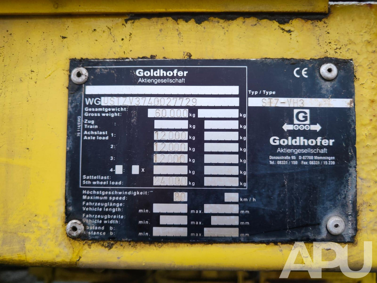 Semi-remorque surbaissé Goldhofer STZ-VH3: photos 17