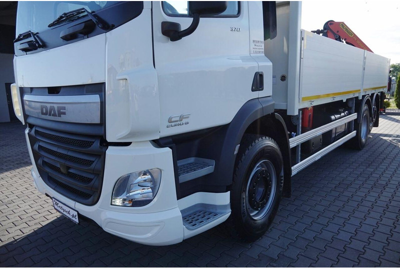 Camion plateau, Camion grue DAF CF 370 / 6x2 / SKRZYNIOWY - paka: 6,4 m / + HDS PALFINGER PK 180: photos 15
