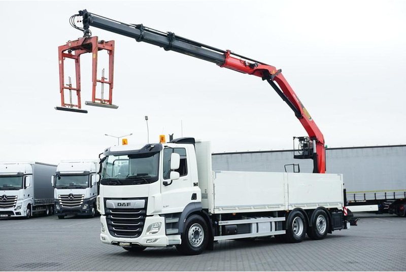 DAF CF / 480 / 6 X 2 / SKRZYNIOWY + HDS / PALFINGER PK 22 001L / OŚ - Camion plateau, Camion grue: photos 1 DAF CF / 480 / 6 X 2 / SKRZYNIOWY + HDS / PALFINGER PK 22 001L / OŚ - Camion plateau, Camion grue: photos 1