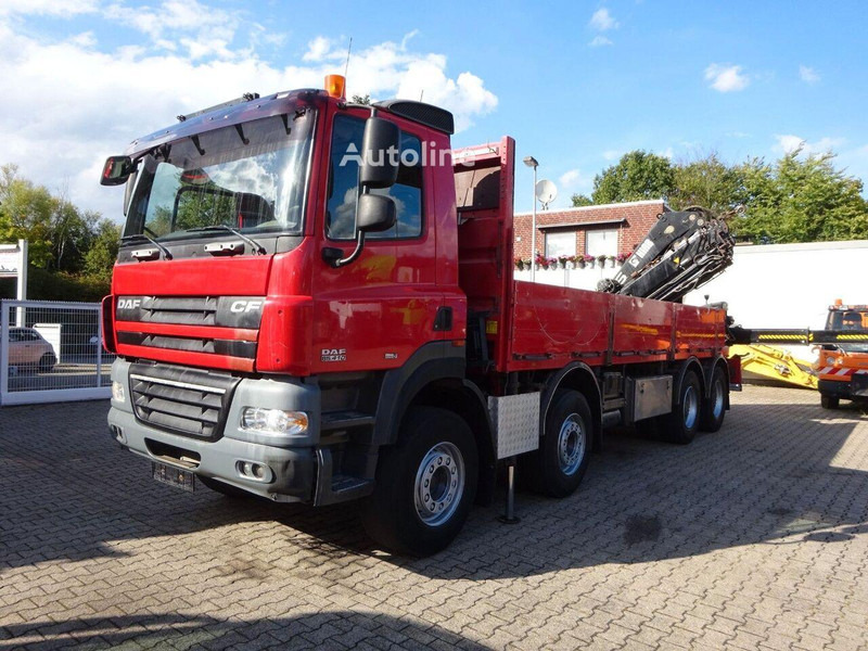DAF CF 85.410 - Flatbed + crane - Camion plateau, Camion grue: photos 1 DAF CF 85.410 - Flatbed + crane - Camion plateau, Camion grue: photos 1