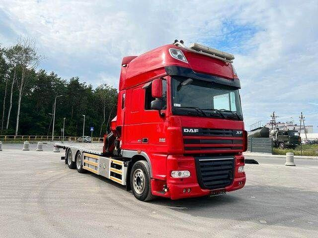 DAF XF 105 6x2 HMF 4020 EURO 5 KRAN CRANE - Camion plateau, Camion grue: photos 4 DAF XF 105 6x2 HMF 4020 EURO 5 KRAN CRANE - Camion plateau, Camion grue: photos 4