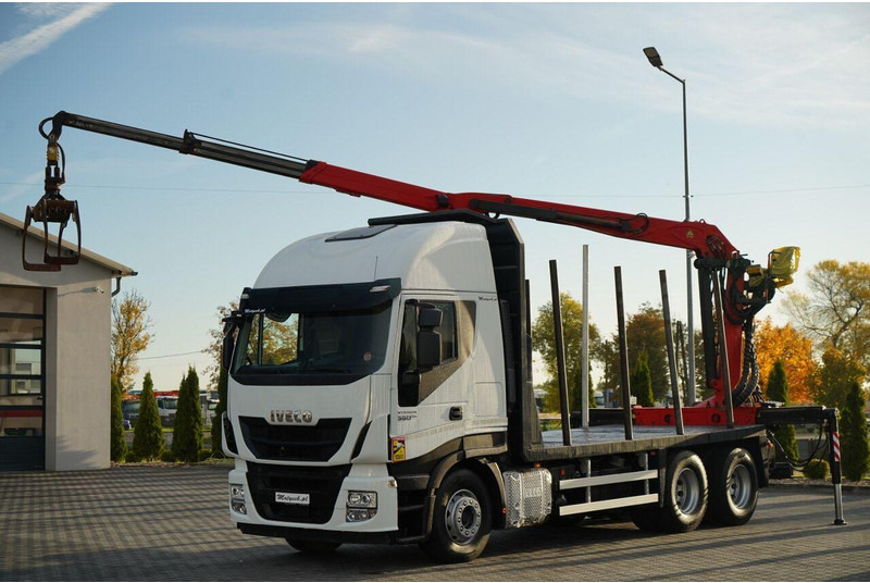 Iveco STRALIS 560 / 6X4 / DO DREWNA / DO DRZEWA / DO LASU / HDS PALFIN - Camion grumier, Camion grue: photos 2 Iveco STRALIS 560 / 6X4 / DO DREWNA / DO DRZEWA / DO LASU / HDS PALFIN - Camion grumier, Camion grue: photos 2