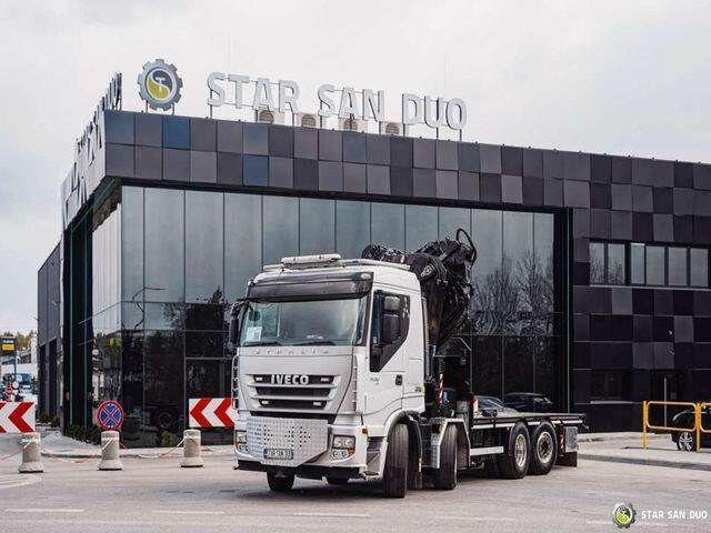 Iveco STRALIS AS320S50Y 8x2 HMF 8520-0K6 FLY JIB Winc - Camion plateau, Camion grue: photos 5 Iveco STRALIS AS320S50Y 8x2 HMF 8520-0K6 FLY JIB Winc - Camion plateau, Camion grue: photos 5