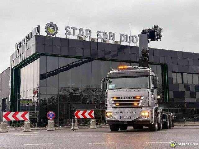 Iveco STRALIS AS320S50Y 8x2 HMF 8520-0K6 FLY JIB Winc - Camion plateau, Camion grue: photos 4 Iveco STRALIS AS320S50Y 8x2 HMF 8520-0K6 FLY JIB Winc - Camion plateau, Camion grue: photos 4