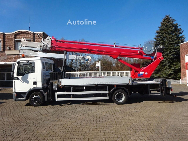 MAN 8.180 TGL - Flatbed+crane - Camion plateau, Camion grue: photos 2 MAN 8.180 TGL - Flatbed+crane - Camion plateau, Camion grue: photos 2