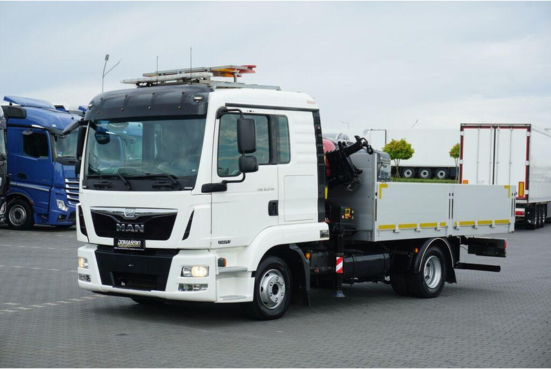 MAN TGL / 12.250 / SKRZYNIOWY + HDS / FASSI F 65 / PILOT - Camion plateau, Camion grue: photos 2 MAN TGL / 12.250 / SKRZYNIOWY + HDS / FASSI F 65 / PILOT - Camion plateau, Camion grue: photos 2