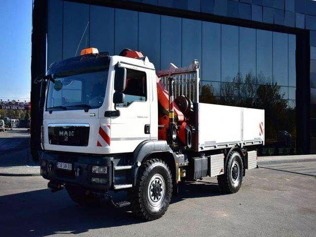 MAN TGM 18.340 4x4 PALFINGER PK 18002 CRANE WINCH - Camion plateau, Camion grue: photos 2 MAN TGM 18.340 4x4 PALFINGER PK 18002 CRANE WINCH - Camion plateau, Camion grue: photos 2
