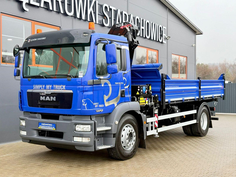 MAN TGM TGL TGS 18.250 // wywrotka 3-S + HDS HMF 1420 - K2 // bu - Camion benne, Camion grue: photos 2 MAN TGM TGL TGS 18.250 // wywrotka 3-S + HDS HMF 1420 - K2 // bu - Camion benne, Camion grue: photos 2