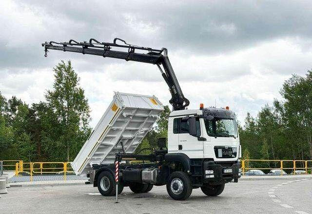 MAN TGS 18.360 4x4 HIAB 144 E-4 Crane Kipper - Camion benne, Camion grue: photos 2 MAN TGS 18.360 4x4 HIAB 144 E-4 Crane Kipper - Camion benne, Camion grue: photos 2