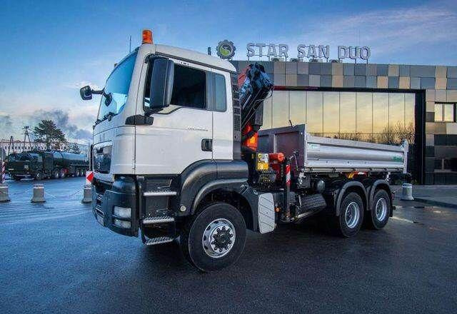 MAN TGS 26.360 6x6 PALFINGER PK 18001 EH Crane Kipe - Camion benne, Camion grue: photos 2 MAN TGS 26.360 6x6 PALFINGER PK 18001 EH Crane Kipe - Camion benne, Camion grue: photos 2