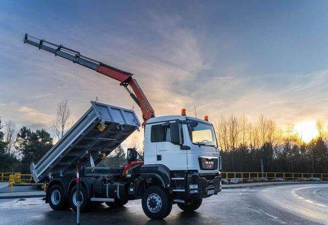 MAN TGS 26.360 6x6 PALFINGER PK 18001 EH Crane Kipe - Camion benne, Camion grue: photos 5 MAN TGS 26.360 6x6 PALFINGER PK 18001 EH Crane Kipe - Camion benne, Camion grue: photos 5