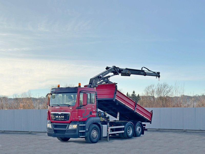 MAN TGS 26.360 Kipper 5,15m*HMF 1420 K2 + FUNK/6x2 - Camion benne, Camion grue: photos 2 MAN TGS 26.360 Kipper 5,15m*HMF 1420 K2 + FUNK/6x2 - Camion benne, Camion grue: photos 2