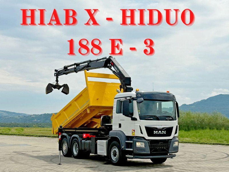 MAN TGS 26.400 * HIAB X-HIDUO 188 E-3 + FUNK * 6x4 - Camion benne, Camion grue: photos 1 MAN TGS 26.400 * HIAB X-HIDUO 188 E-3 + FUNK * 6x4 - Camion benne, Camion grue: photos 1